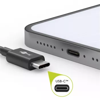 Goobay 51243 USB-Kabel 2 m USB 2.0 USB C Schwarz (51243)