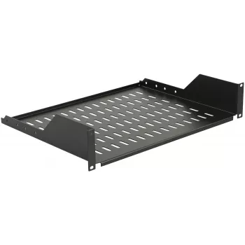 Rack-Ablage LOGON RAS210BL Schwarz 30 kg Tragfähigkeit 19 Zoll