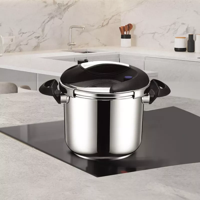 Schnellkochtopf Maestro MR-2901, 6 L, 22 cm Durchmesser, silber, Antihaftbeschichtung