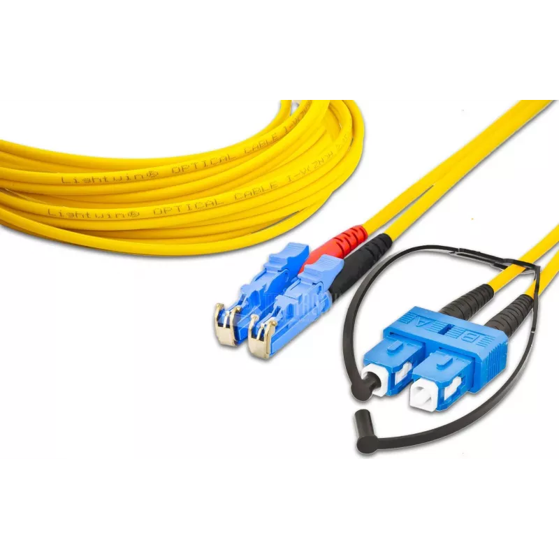 Lightwin Hochwertiges Duplex LWL Patchkabel - SM - LSH - SC (LDP-09 LSH-SC 5.0)