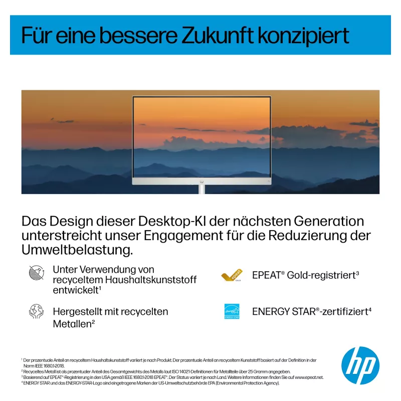 HP All-in-One PC (Komplettlösung) 27-ct2073ng AMD Ryzen AI 7-350 512GBSSD 16GB Weiß (27-ct2073ng)
