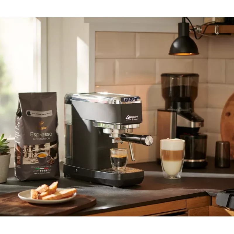Druck-Kaffeemaschine Lapressa schwarz