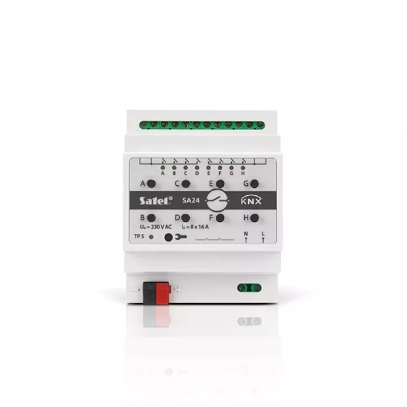Schaltaktor Satel KNX-SA24 8 Kanäle Hutschienenmontage 3680 W