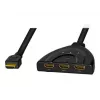 LogiLink - Video-/Audio-Splitter/Switch - 3 x HDMI - Desktop