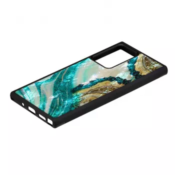 Schutzhülle iKins für Samsung Galaxy Note 20 Ultra — Aqua-Achat-Design