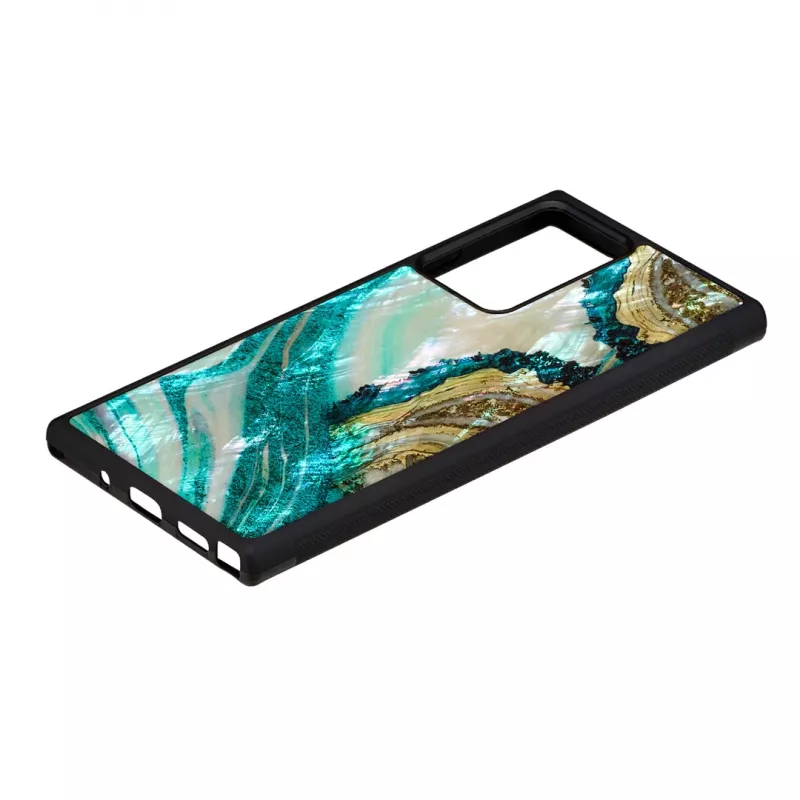 Schutzhülle iKins für Samsung Galaxy Note 20 Ultra — Aqua-Achat-Design