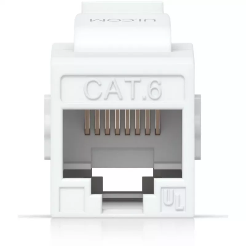 UBIQUITI CAT6 KEYSTONE COUPLER, 12ER-PACK. DURCHGANGS-CAT6-KEYSTONE-KOPPLER ZUM NAHTLOSEN ANSCHLIESSEN VORKONFEKTIONIERTER ETHERNET-KABEL