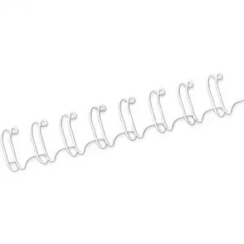 Fellowes - Bindedraht - 6 mm - 297 mm - 34 Ringe - A4 (210 x 297 mm) - 35 Blatt - Weiß - 100 Stk. (53215)