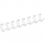 Fellowes - Bindedraht - 6 mm - 297 mm - 34 Ringe - A4 (210 x 297 mm) - 35 Blatt - Weiß - 100 Stk. (53215)