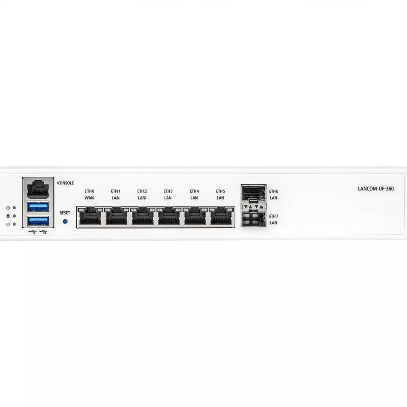 LANCOM R&S Unified Firewall UF-360 - Firewall - 8 Ports - GigE - 1U - Rack-mountable