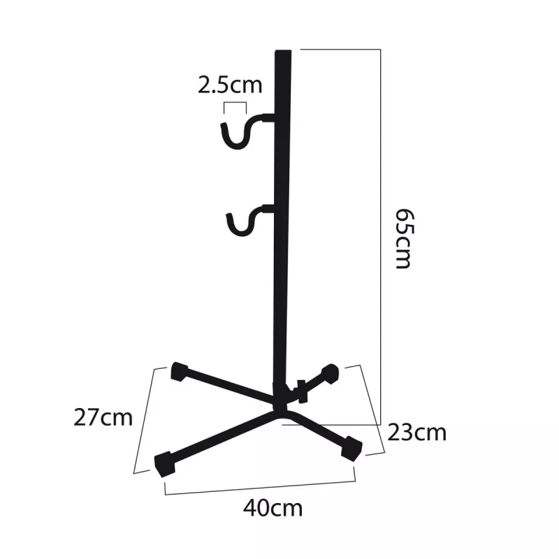 Fahrrad-Werkstatt-Montageständer MACLEAN MC-434, faltbarer Serviceständer, 20 kg Tragkraft, schwarz