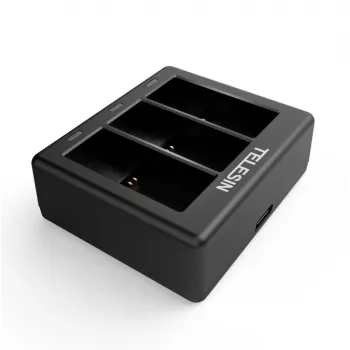 3-fach Ladegerät Telesin für GoPro Hero 12 / Hero 11 / Hero 10 / Hero 9
