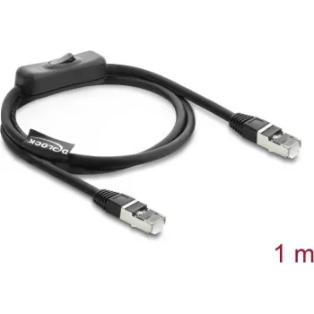 Netzwerkkabel DELOCK 81562 Cat6 F/UTP (FTP) 1 m RJ-45 – Schwarz