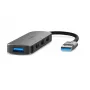 Nedis USB-Hub USB-A-Stecker – 4x USB A, 4-Port-Port(s), USB 2.0 / USB 3.2 Gen 1, USB-gespeist, 5 Gbit/s (CCGB61210GY01)