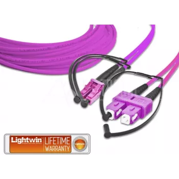 Lightwin LDP-50 LC-SC 1.0 OM4 Glasfaserkabel 1 m Violett (LDP-50 LC-SC 1.0 OM4)