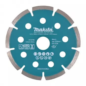 MAKITA DIAMANTTRENNSCHEIBE 125x22,23mm SEGMENTIERT (TROCKEN) BETON, GRANIT, MARMOR