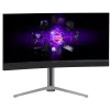 LORGAR 34MP1, UWQHD MiniLED Gaming Monitor Pro, 34'' (3440*1440) VA curved monitor, schwarz/milchgrau