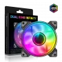Gamemax | Gehäuselüfter | DUAL RING INFINITY | Schwarz