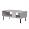 Couchtisch Cama LUCCA Bank/Tisch 100x55x46 cashmere, rechteckige graue Tischplatte