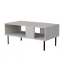 Couchtisch Cama LUCCA Bank/Tisch 100x55x46 cashmere, rechteckige graue Tischplatte