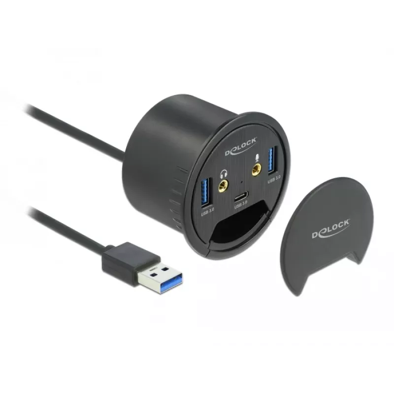In-Desk Hub USB DeLOCK 3 Port 62794