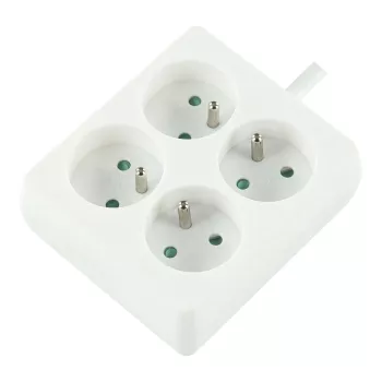 LOGON LPS155 Power Extension 1,5 m 4 AC-Steckdosen Innenbereich Weiß