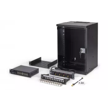 Wandmontierter Schrank Digitus DN-49103-SET 9U 315 x 300 mm Schwarz