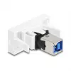 Keystone-Modul DELOCK 90910 – flacher USB-A-Anschluss, weiß, 45×22,5×42,6 mm