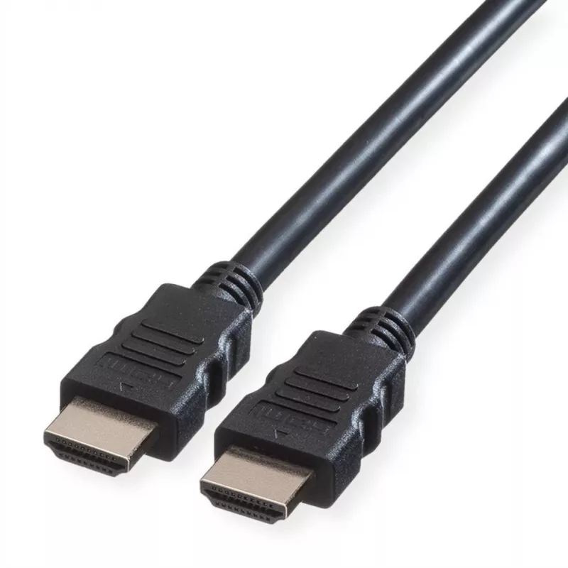 ROLINE HDMI-Kabel 5m Typ A Stecker auf Stecker vergoldet Schwarz