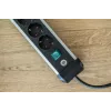 Power Extension Brennenstuhl 1391030200 3m 12 AC Outlets Indoor Schwarz Silver