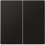 Wandplatte/Schalterabdeckung jung A595SWM, Kunststoff, schraubenloses Design, Einzelpackung