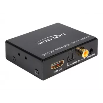 HDMI Stereo / 5.1 Kanal Audio-Extractor 4K, Adapter schwarz