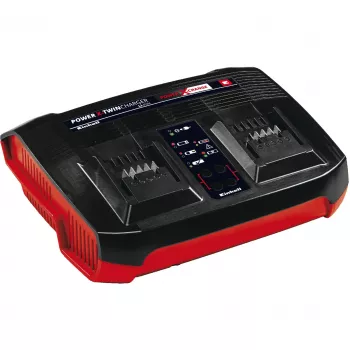 Einhell Power-X-Twincharger 3 A Batterieladegerät für Innenbereich Schwarz - Rot (4512069)
