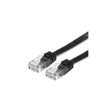 VALUE UTP-Patchkabel Cat.6, Flach, schwarz 5m (21.99.0965)