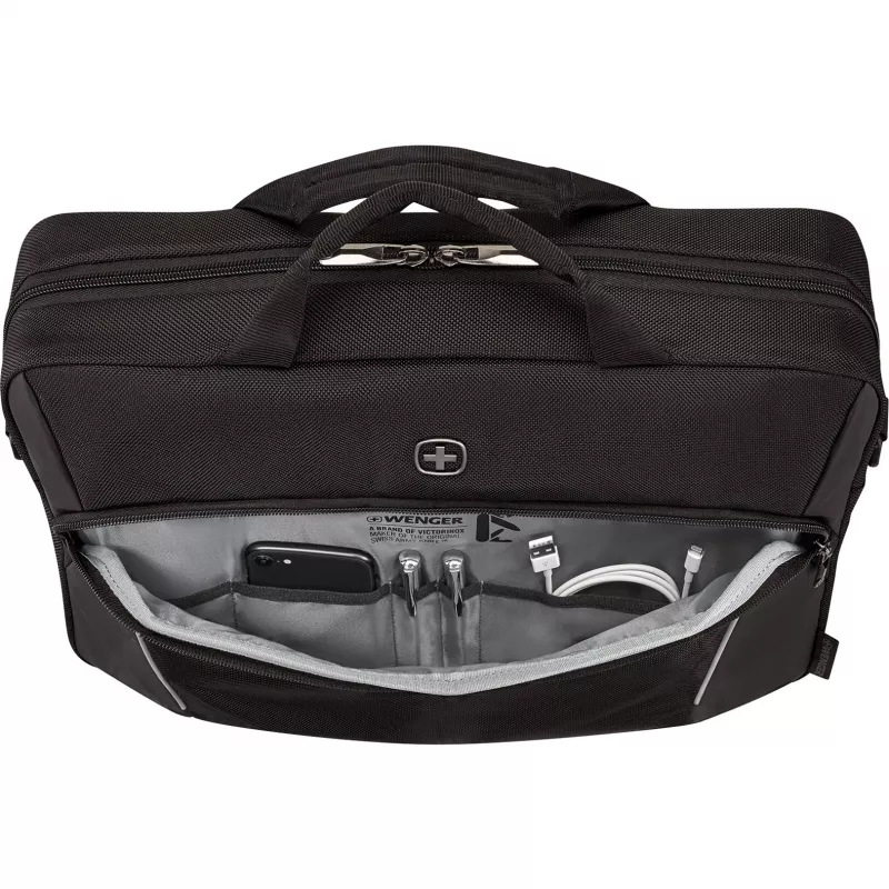 Laptop-Aktentasche Wenger XE Compact Brief 16 mit Tablet-Fach, Schwarz