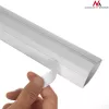 Kabelkanal flexibel MACLEAN MCTV-575 für Boden, weiß, 1,5 m, Breite 43 mm, Höhe 2,3–3,2 cm