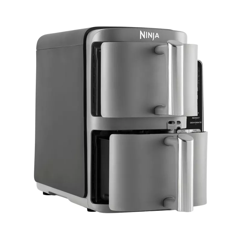 Ninja Double Stack XL Heißluftfritteuse 2 Fächer mit Temperatursonde SmartCook 9,5 L SL451EU