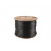LANBERG Netzwerkkabel Cat5e LCF5-21CU-0305-BK, F/UTP Kupfer, 305 m, 24 AWG, PE-Mantel, schwarz