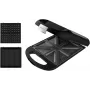 Cecotec Sandwichmaker | Rock'nToast Family 3in1 | 1500 W | Anzahl Platten 3 | Schwarz