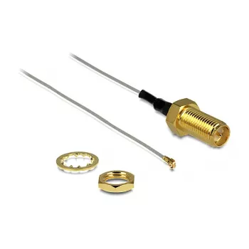 Koaxialkabel DeLOCK 88813 0,2 m MHF III (I-PEX) RP-SMA Grau