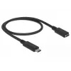 USB-Kabel DeLOCK 85532 USB 3.2 Gen 1 0,5 m USB-C Schwarz