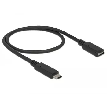 USB-Kabel DeLOCK 85532 USB 3.2 Gen 1 0,5 m USB-C Schwarz