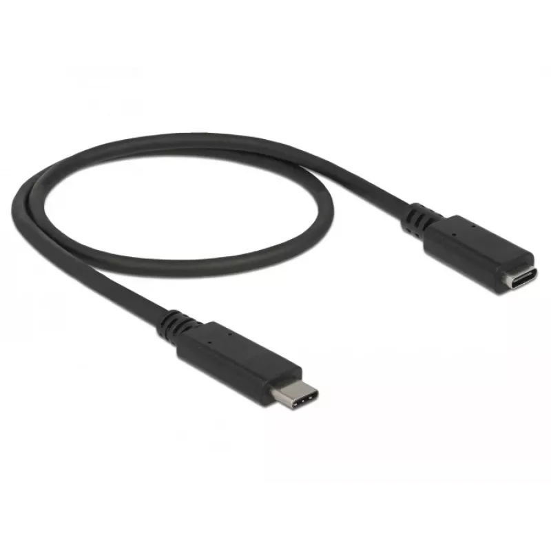 USB-Kabel DeLOCK 85532 USB 3.2 Gen 1 0,5 m USB-C Schwarz
