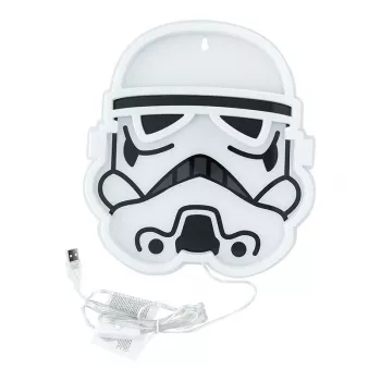 Wandmontierbare LED-Neonleuchte Paladone Stormtrooper Modell PP14595SWVN, dekorative Star Wars-Beleuchtung
