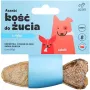AZANKI Knochen mit Garnelen und schwarzen Oliven in Kabeljauhaut in Fischform – Hundesnack – 12 cm
