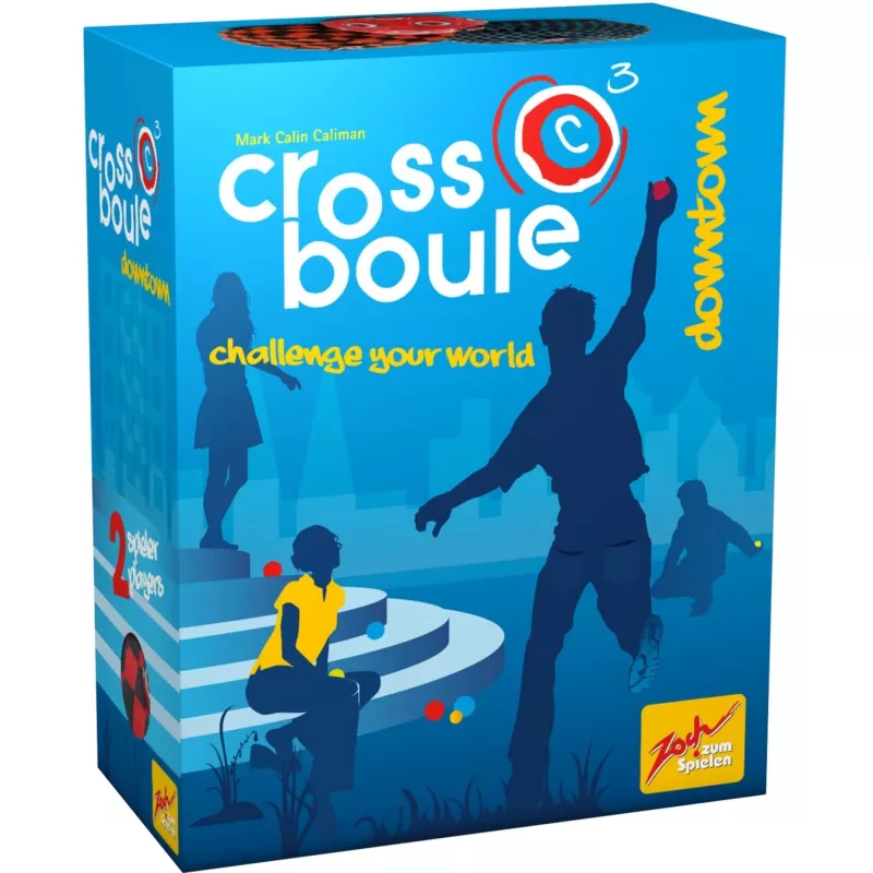 Crossboule Set Downtown, Geschicklichkeitsspiel Blau/Rot