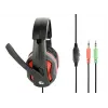 Kabelgebundenes Gaming-Headset GEMBIRD GHS-03 — 20–20000 Hz, 2 m Kabel, 250 g, schwarz/rot