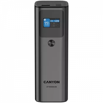 Canyon PB-2010 - Powerbank - Li-Pol - 27.000 mAh - Digital Display - 2xUSB-C + 1xUSB-A - Power