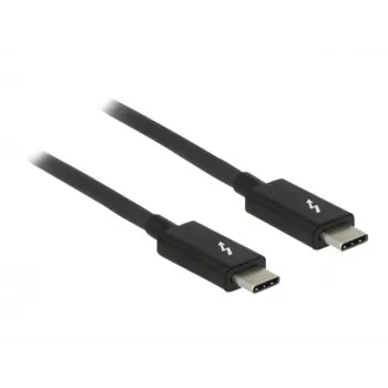 Thunderbolt-Kabel DeLOCK 84845 1 m 20 Gbit/s Schwarz