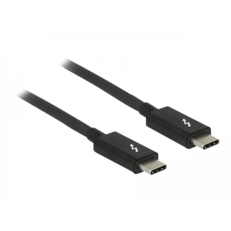 Thunderbolt-Kabel DeLOCK 84845 1 m 20 Gbit/s Schwarz